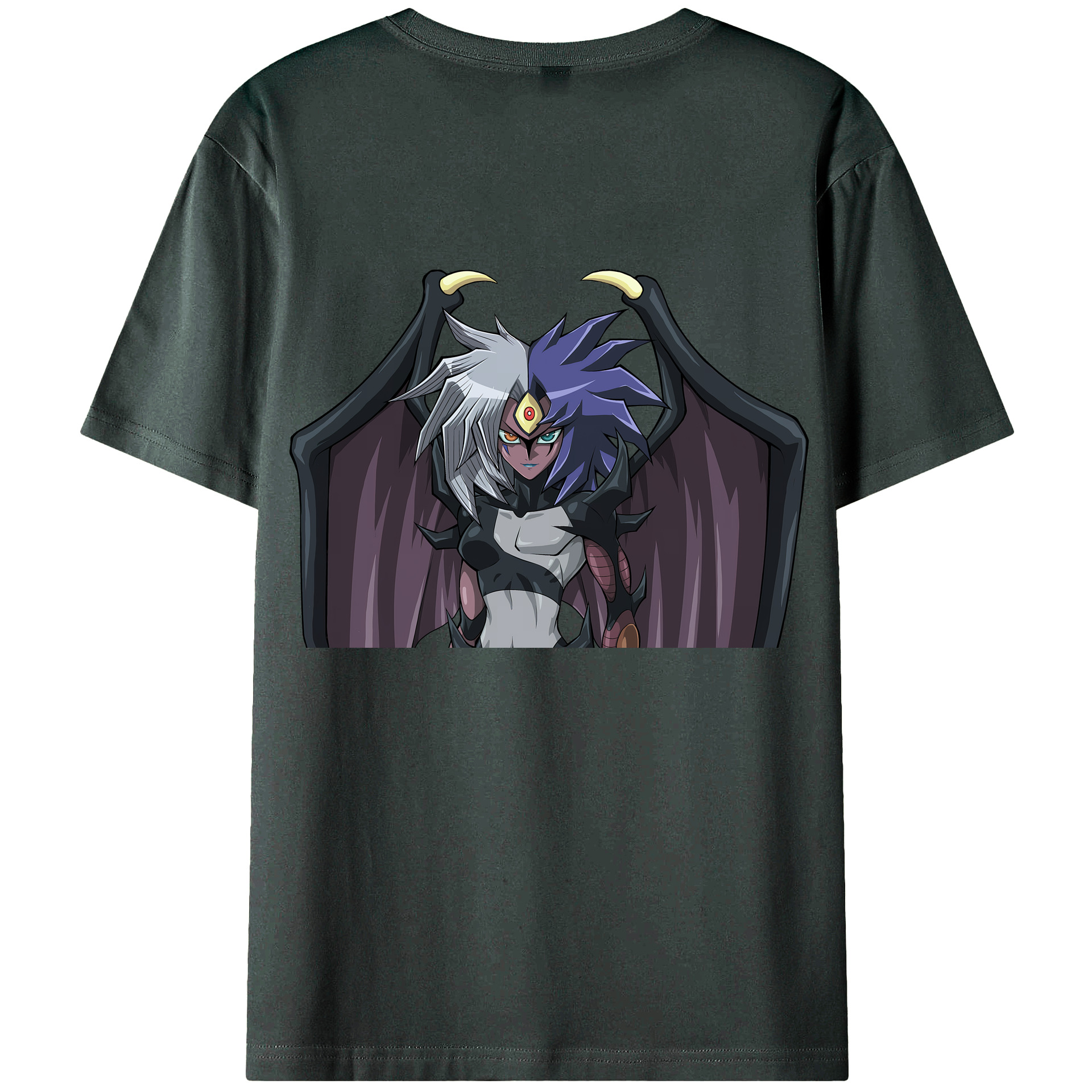 （画像用） 遊☆戯☆王 Yu-Gi-Oh! 綿100％ メンズ半袖Tシャツ（バックプリント） 通気性